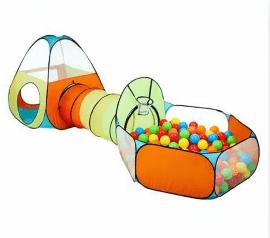 Tent And Tunnel With Ball Pool (250 Balls)